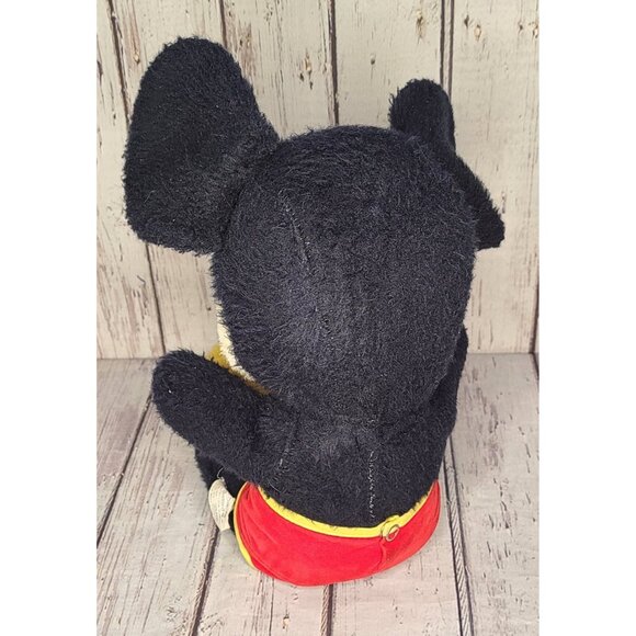 13" 1970 Vintage Mickey Mouse Plush California Stuffed Animal Disney Red Mouth - Picture 2 of 4